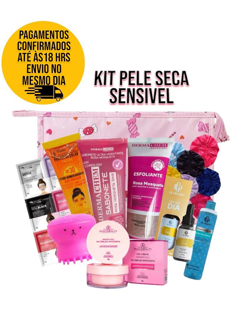 Necessaire Limpeza de Pele Skincare Completo Super Promoção