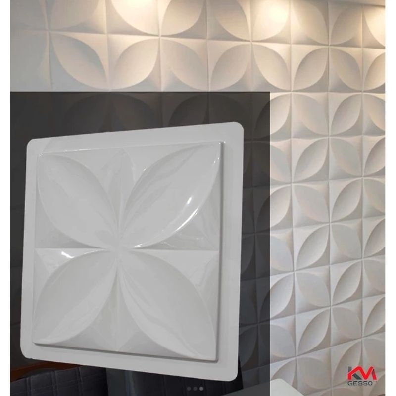 Forma para produção de placas para revestimento 3D em gesso ou ...