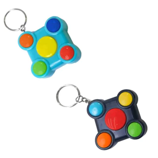Kit 2 Unidades Mini Chaveiro Tipo Genius Jogo da Memória - DM Toys