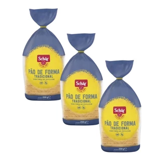 Kit 3 Pão de Forma Tradicional Sem Gluten 200g - Schar