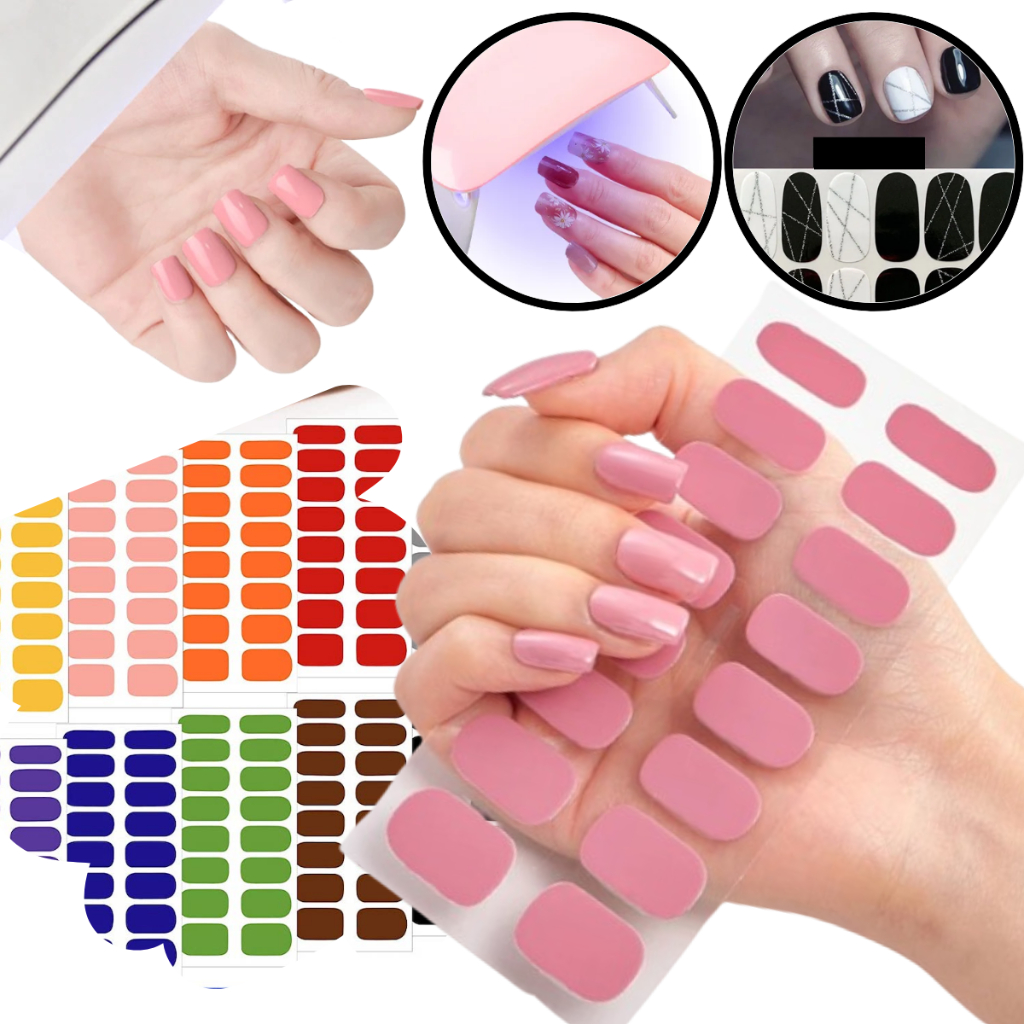 Adesivo Unhas em GEL Adesivo Semi Curado Para Ter Unhas Feitas E ...