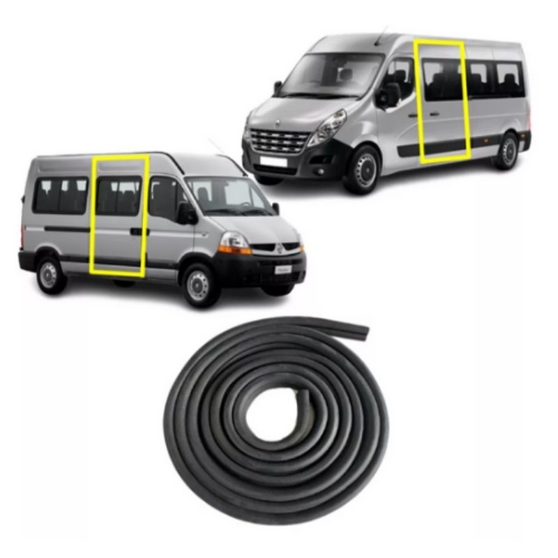 Borracha Vedação Porta Central Renault Master 2002 A 2019