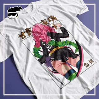Camiseta Anime Demon Slayer Mitsuri Pilar do Amor Unissex Camisa Anime Kimetsu no Yaiba Hashira