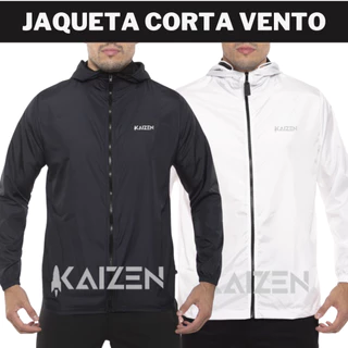 casaco corta vento sports jaqueta tactel aspem impermeavel semi forrada