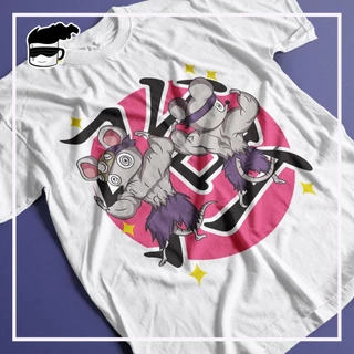 Camiseta Demon Slayer Ratos do Uzui Muscular Mice Unissex Camisa Anime Kimetsu no Yaiba Ratos Musculosos