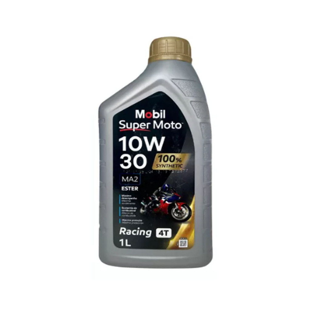 Óleo Super Moto Mobil 10w30 100% Synthetic Racing 4T