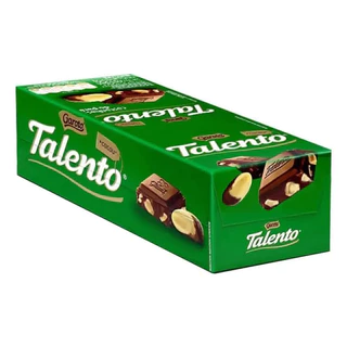 Chocolate Talento Castanhas Do Pará Cx C/ 15 Unid. De 25 Gr