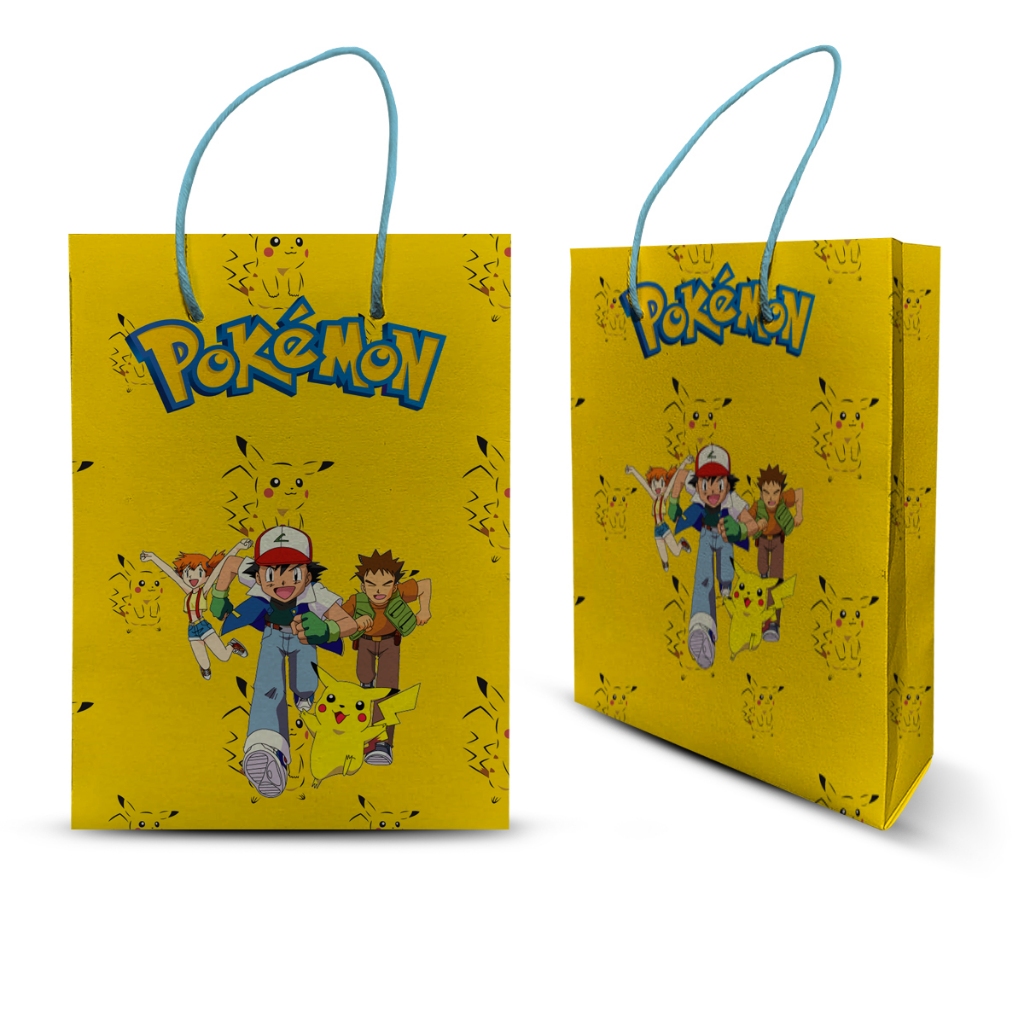 10 SACOLINHA SURPRESA TEMA POKEMON PERSONALIZADA LEMBRANCINHAS PARA FESTA