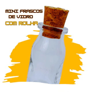 Kit 10 Frascos de Vidro Penicilina com Rolha - Tamanhos Variados! Ideal para Decorações