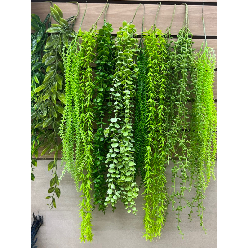 Planta Pendurada Verde Artificial Parede Varanda P/ Decoração Casamento ...