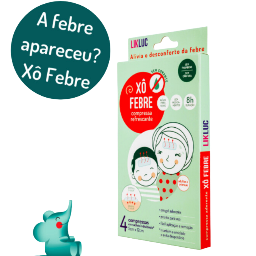 Xô Febre Likluc - Compressas Refrescantes para Alívio da Febre Infantil ...