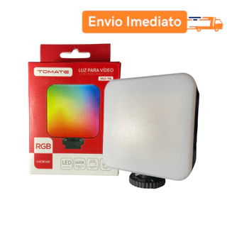 Mini Luz De Vídeo Led RGB 5600k Recarregável Tomate MLG-106 Yongnuo Light Luz De Preenchimento
