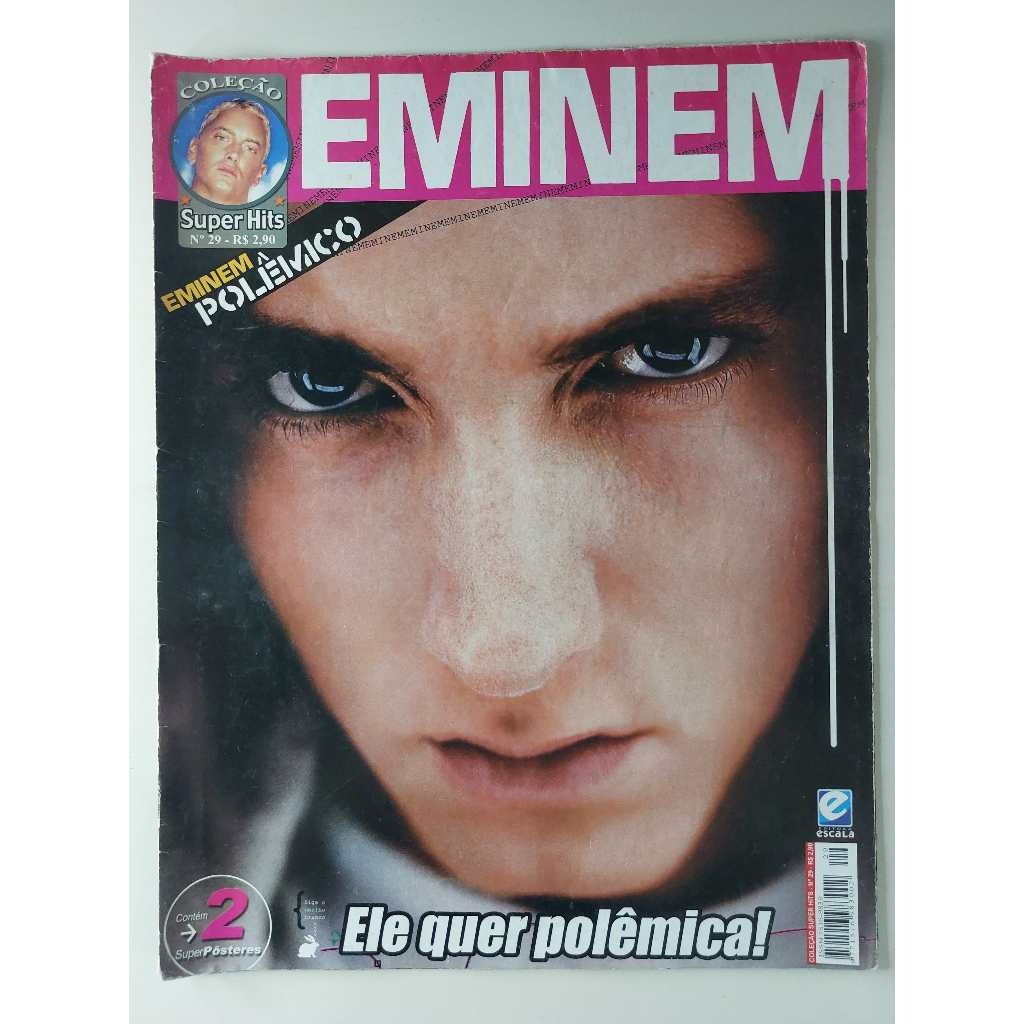 【期間限定送料無料】 Hits Super Coleção Pôster Revista Nº Brasil Shopee | Eminem 29 ミュージシャン