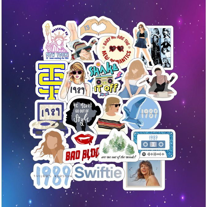 Pack Stickers Taylor Swift 1989 - Taylor's Version - 20 unds - Adesivos