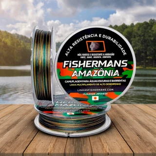 Fishermans Amazônica 4X Linha De Pesca Multifilamento | 10 até 100 libras
