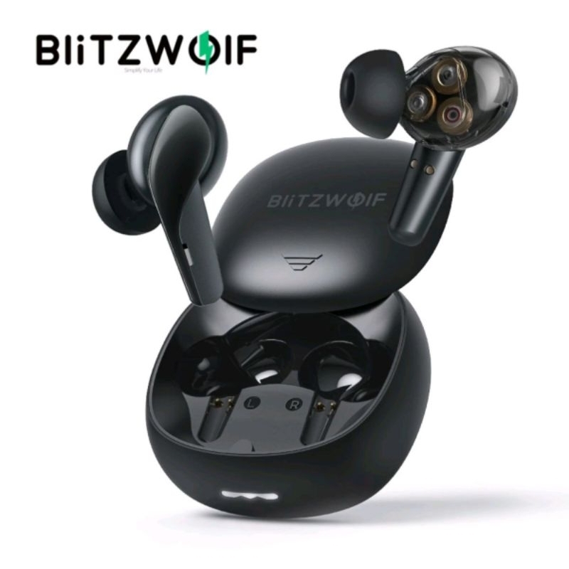 BlitzWolf® BW-FYE15 TWS Fone De Ouvido bluetooth HiFi Estéreo Bass Latency Smart Touch HD Chamadas À Prova D'água (Pronta entrega)
