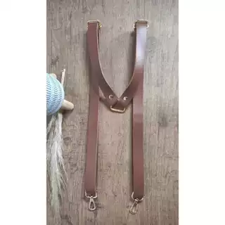 Alça Para Mochila (2cm) Com Regulagem em Couro Ecológico Montana 2.5mm