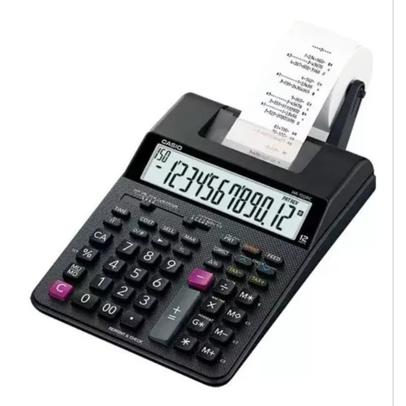 Calculadora Casio Hr-100 Com Rolo Preto - Original | Shopee Brasil