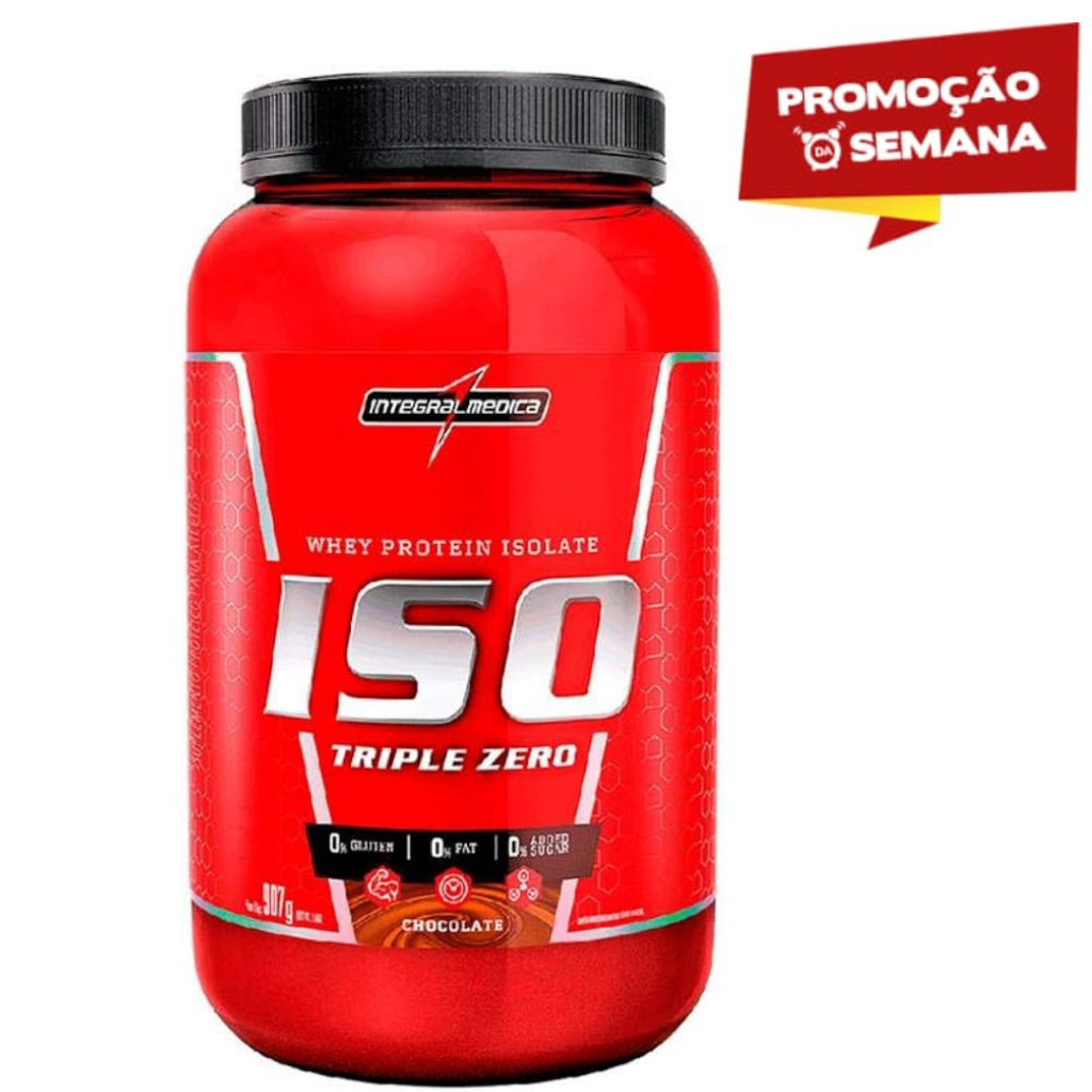 Whey Protein Iso Triple ZERO , proteina isolada de alta qualidade integralmedica 900g