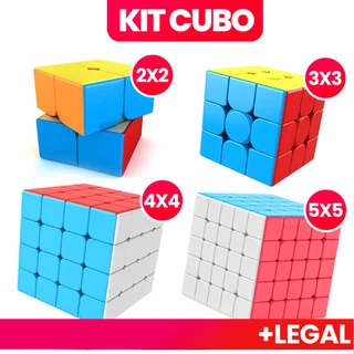 Kit Cubo Mágico Original Profissional Anti-stress Cubo Magico Moyu Brinquedos 2x2/3x3/4x4/5x5/Pirâmide em Oferta na Shopee