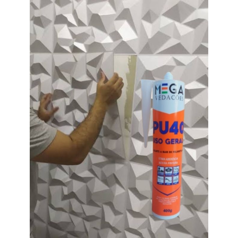 Cola Pu 40 Profissional Placa Revestimento Pvc 3d