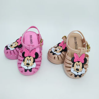 Sandalia Chinelo Infantil Menina Kids Baby Minnie Rosa/Nude