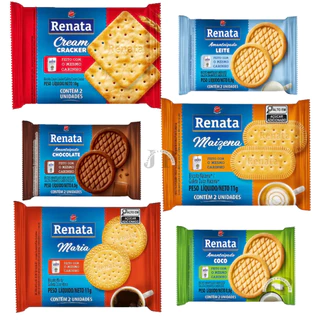 Biscoitos Renata 120 Sachês Individuais Variedade de Sabores
