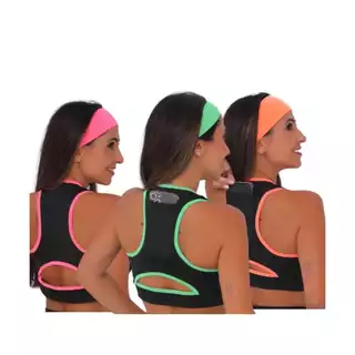 KIT 3 TOP NADADOR FEMININO ACADEMIA COM BOLSO.