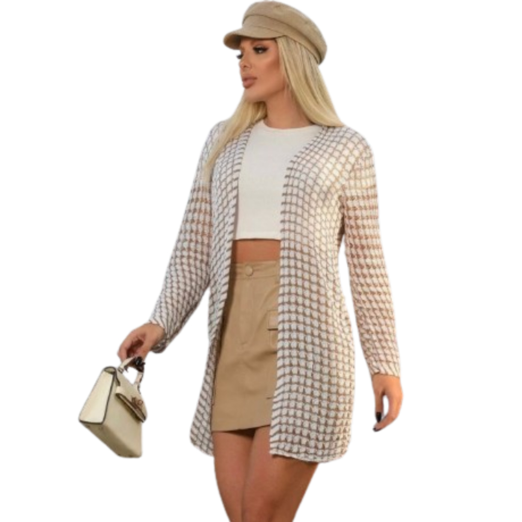 Cardigan Kimono Casual Moda Inverno