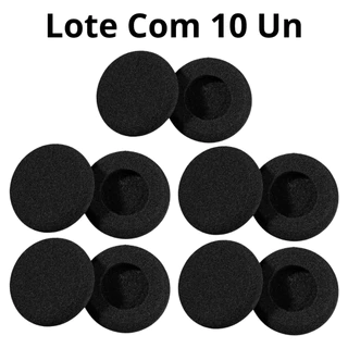 Kit 10 Espuma Para Headset Intelbras Zox Top Use - Sem Furo Original