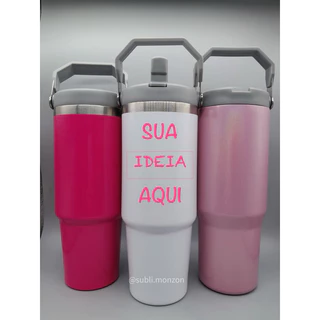 Garrafa Copo portátil personalizado ideal para carro logotipo estilo stanley ,térmico, masculina e feminina xícara de café estudante presente