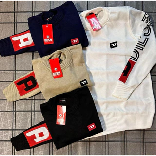 Suéter Masculino Tricô Blusa De Frio Gola Redonda Malha Grossa Envio Imediato