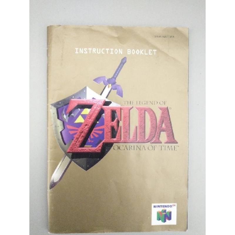 Manual Zelda Ocarina of time ( Nintendo 64 ) | Shopee Brasil