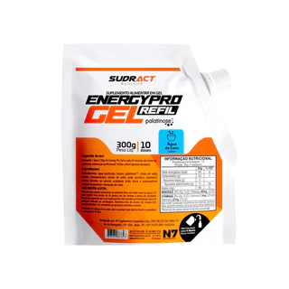 Energy Pro Gel Refil 300g Sudract Nutrition - Gel de Carboidrato Pedal/Endurance/Bike - Carbo Gel