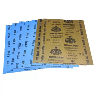 Lixa kit D'agua com 7 Folhas Polimento Grão 1-600 1-800 1-1200 1-1500 1-2500 1-3000 1-5000 Matador