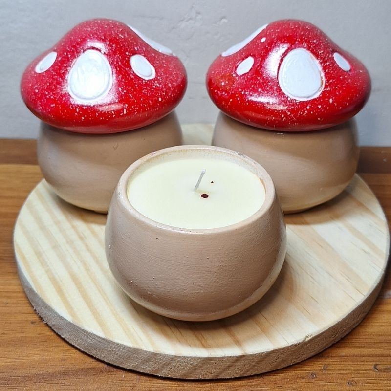 Vela aromática Cogumelo encantado Mario Bross - Cereja