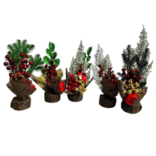 Mini Arvore Pinheiro Decoração de Mesa Natal Festa Natalina