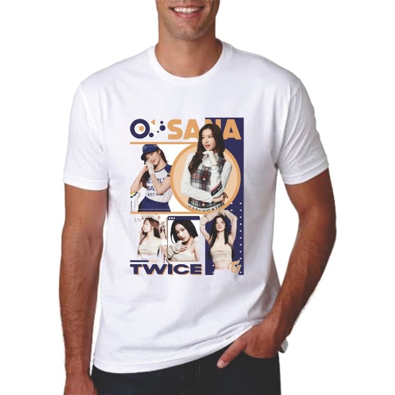 camiseta lançamento kpop Twice Sana minatozaki | Shopee Brasil