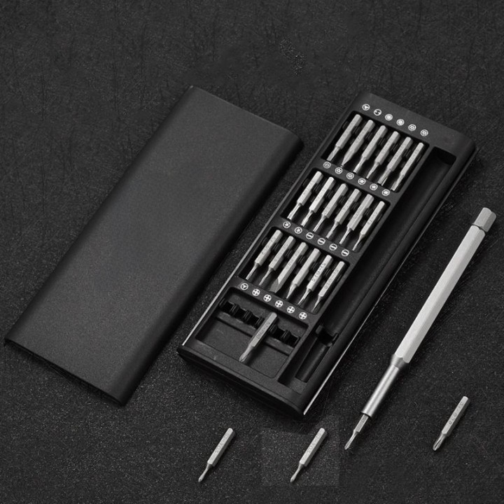 Kit Jogo Ferramenta Chave Magnética Precisão 24 Peças Pequenos Reparos Compatível - Celular Iphone Android