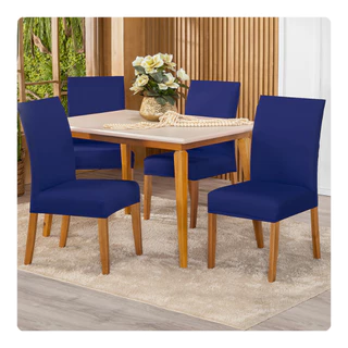 Kit 4 Capas De Cadeira Elastéx Para Sala de Jantar Cozinha em Oferta na Shopee