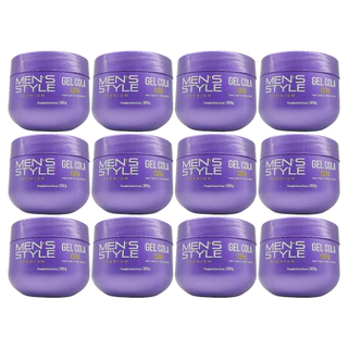 12x Gel Cola Black, Incolor e Cera 300g Modelador Alta Fixação Para Tranças Baby Hair Eaê Cosméticos
