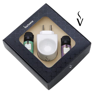 Kit Presente Aromatizador porcelana Original Bamboo e Lavanda para ambientes - Via Aroma