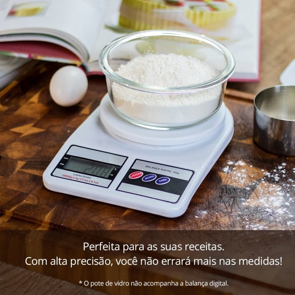 Balança Digital De Precisão Cozinha 10kg Nutrição E Dieta