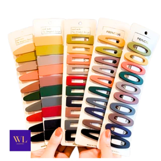 KIT 10 Pçs Grampos Tic Tac Presilhas Geométricas Coloridas e Aumentadas - Acessórios de Moda Para Mulheres e Meninas -WL em Oferta na Shopee