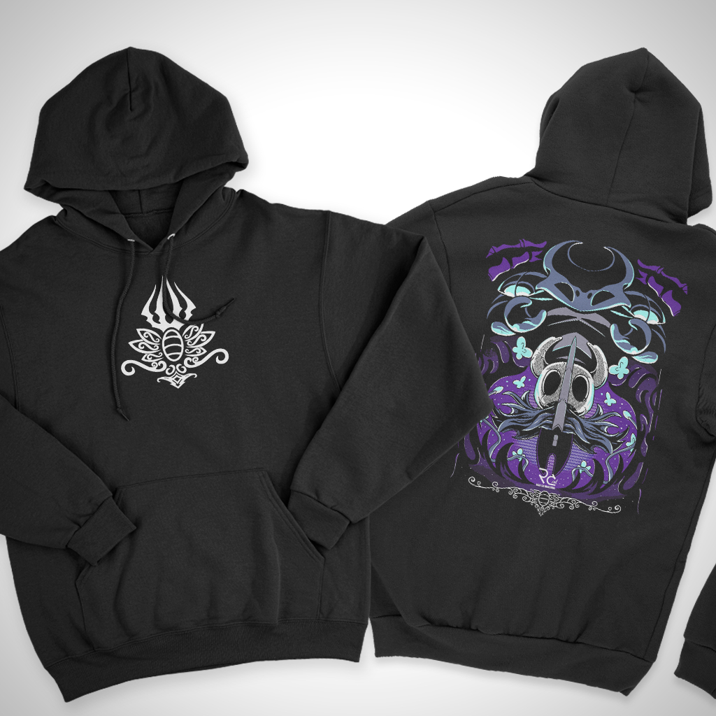 Moletom Canguru Casaco Unissex Preto Game Jogo Hollow Knight Streetwear Lançamento