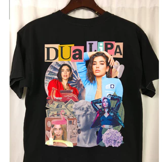Camiseta Unissex Algodão Vintage Dua Lipa