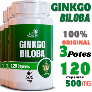 Ginkgo Biloba Extrato Seco 500mg 120 Cápsulas - Original