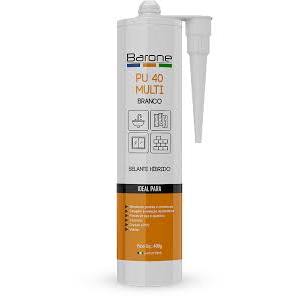 Selante Adesivo Pu 40 Multi BRANCO 400g Barone Híbrido