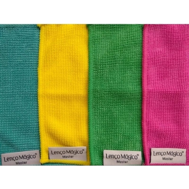 Kit 12 Lenços Mágicos Flanela Limpeza Oculos Várias Cores