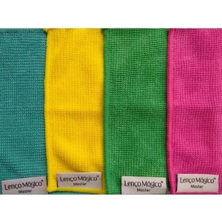 Kit 12 Lenços Mágicos Flanela Limpeza Oculos Várias Cores